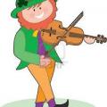 Musicien irlandais violon