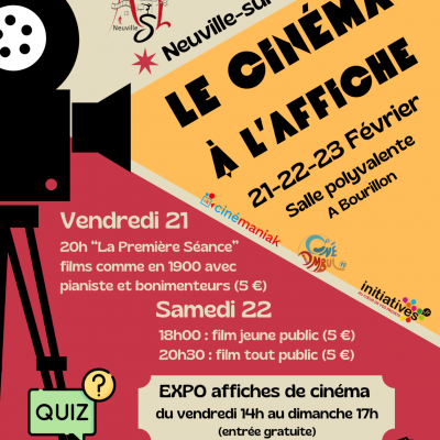 Le cinema a l affiche affiche a4