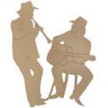 Musiciens folk duo
