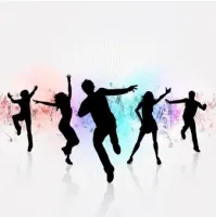 Party silhouettes danse 2